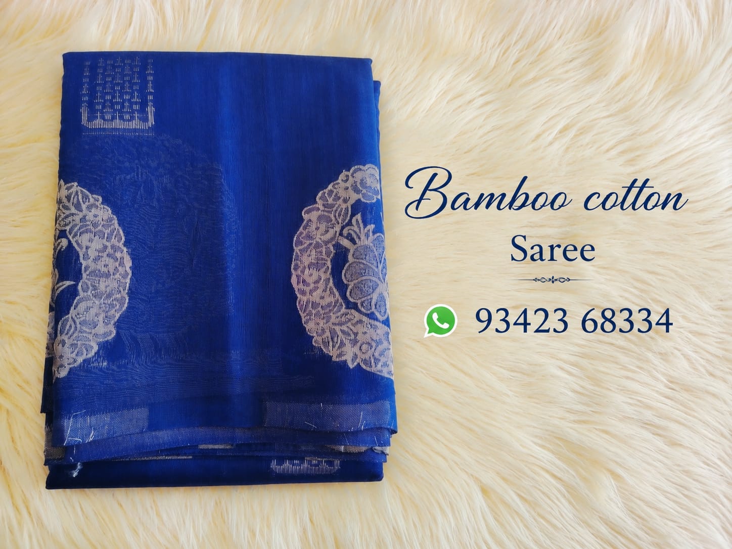 Bamboo Cotton Saree - Image 2