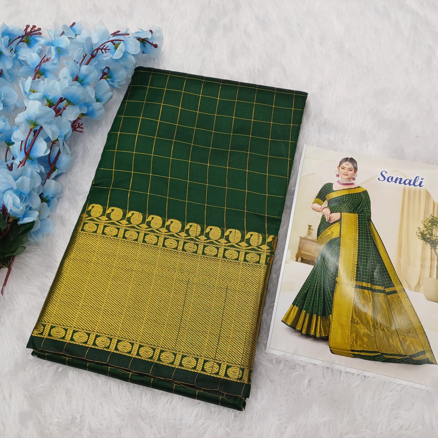 Semi silk saree - Image 4