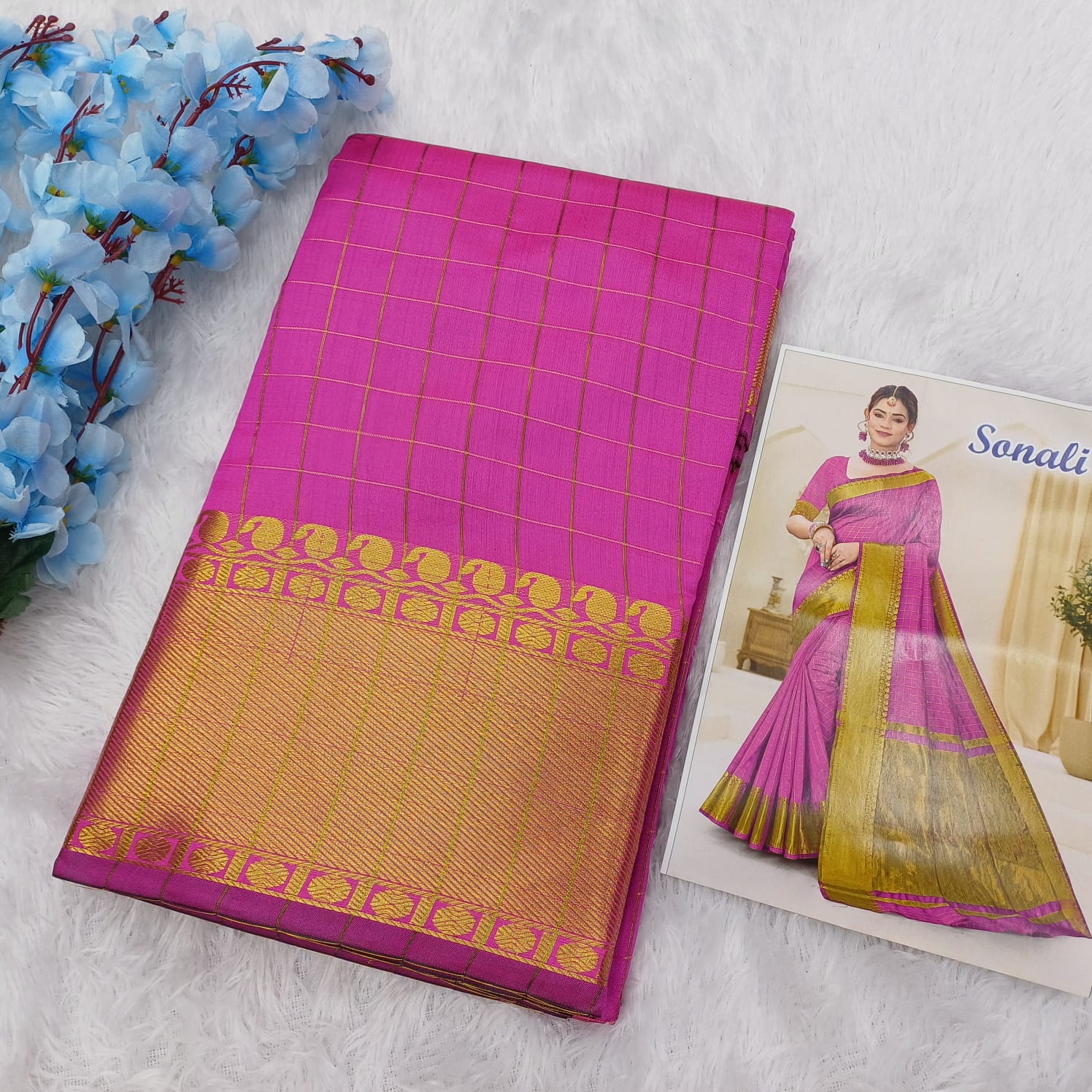 Semi silk saree - Image 3